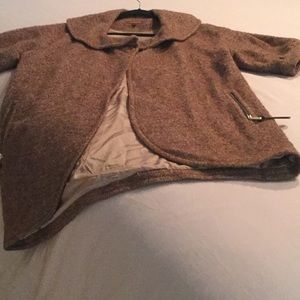 Vittadini 3/4 jacket with single snap closure.